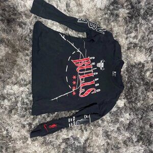Nike Chicago Bulls Men's‎ Black Long-Sleeve Graphic T-Shirt Size M